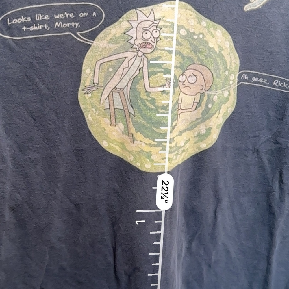 4/$20 Rick and Morty XS Dark Gray Graphic T Shirt Adult Swim 0023 - Picture 5 of 7
